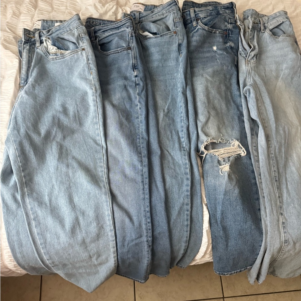 Assorted Light Blue Denim Jeans